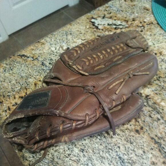 Vintage FRANKLIN SLINGBACK Leather Baseball Softball Glove RHT Interlock Web - Picture 1 of 12